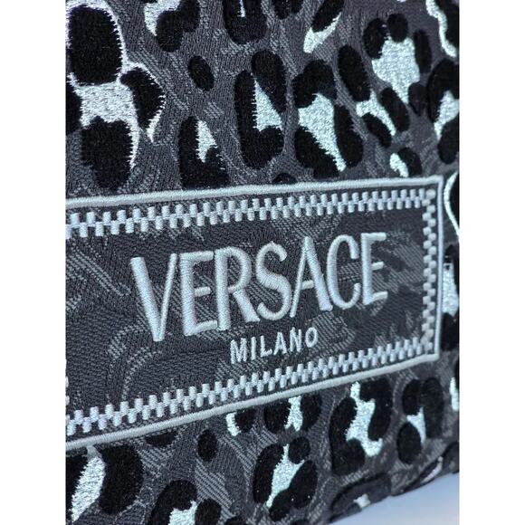 Limited Edition Barocco Athens Leopard Print with Silver Spots Tote /Crossbody - Picture 9 of 10